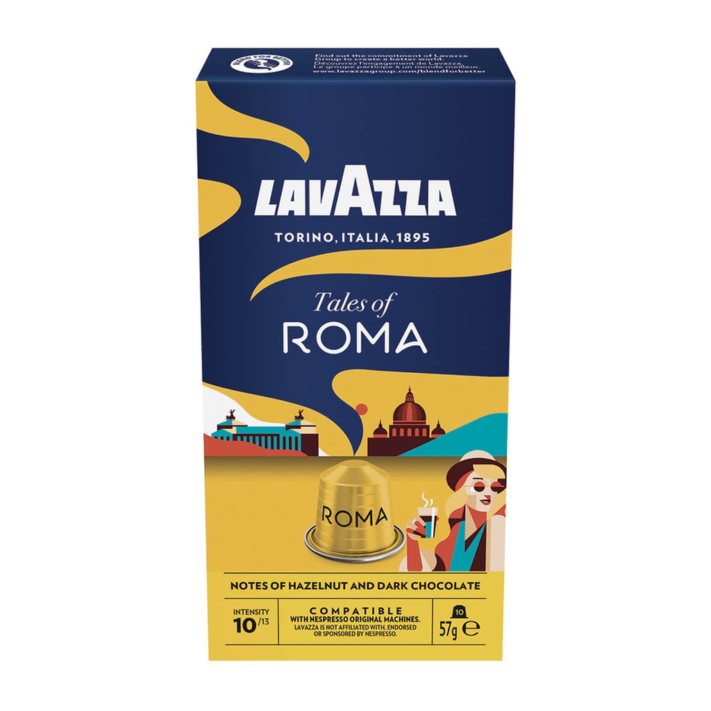 [1031768] LAVAZZA 5,7Gx10 ΚΑΨΟΥΛΕΣ ESPRESSO TALES OF ROMA