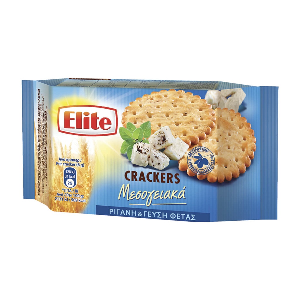 [994914] ELITE 105G CRACKERS ΜΕΣΟΓ. ΦΕΤΑ / ΡΙΓΑΝΗ
