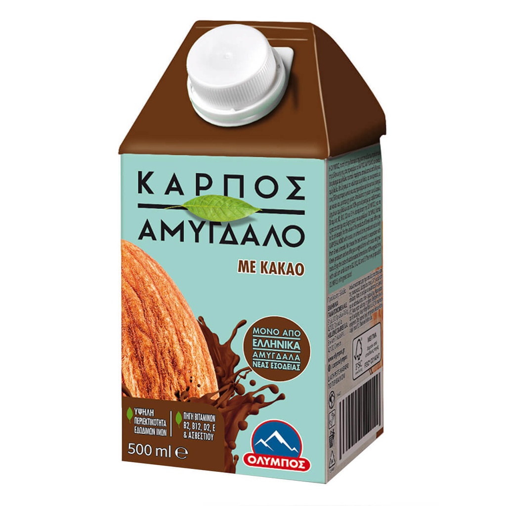 [1004083] Όλυμπος Ρόφημα Αμυγδάλου Με Κακάο Gluten Free 500ml
