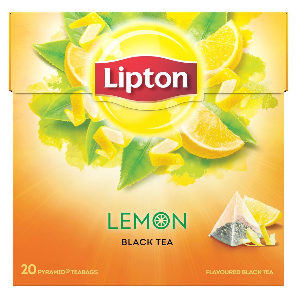 [1001923] LIPTON 1,7G x 20 ΜΑΥΡΟ ΤΣΑΙ - ΛΕΜΟΝΙ (ΠΥΡΑΜΙΔΑ)