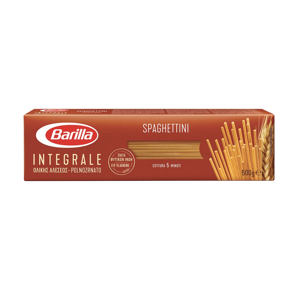 BARILLA 500G SPAGHETTINI Ν3 INTEGRALE ΟΛΙΚΗΣ ΑΛΕΣΗΣ