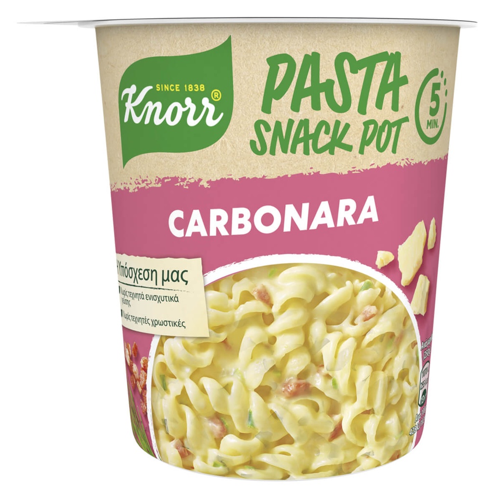 [1010303] Knorr Snack Pot Καρμπονάρα 55gr