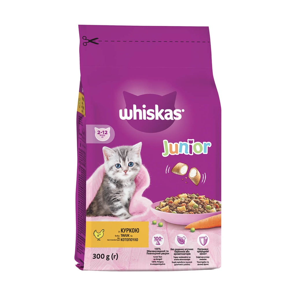 2+1)WHISKAS 300G JUNIOR ΚΟΤΟΠ & ΓΕΜ ΚΡΟΚΕΤΕΣ