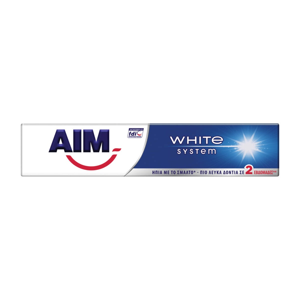 AIM Οδοντόκρεμα White System 75ml