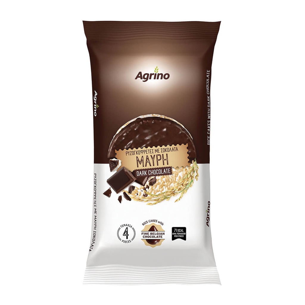 [1010888] AGRINO 60G ΧΩΡ. ΓΛΟΥΤ ΡΥΖΟΓΚΟΦΡΕΤΕΣ ΜΕ ΜΑΥΡΗ ΣΟΚΟΛΑΤΑ