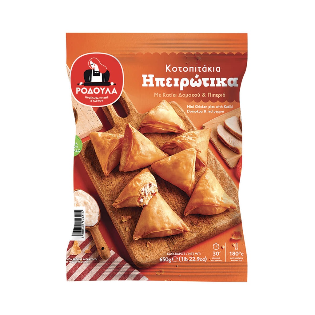 [1028472] ΡΟΔΟΥΛΑ 650G ΗΠΕΙΡΩΤΙΚΑ ΤΡΙΓΩΝΑ ΚΟΤΟΠΙΤΑΚΙΑ