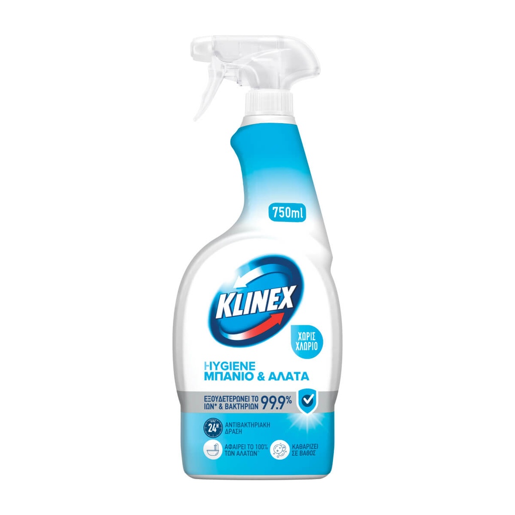 [996114] KLINEX 750ML SPRAY ΚΑΘΑΡ & ΑΠΟΛΥΜ ΜΠΑΝΙΟΥ 4 ΣΕ 1