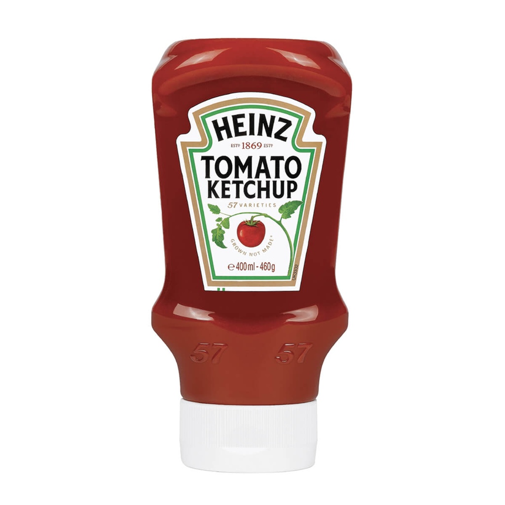 [1014743] HEINZ 460G KETCHUP TOP DOWN