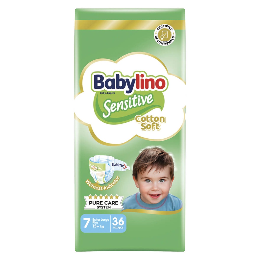 [1021348] Babylino Sensitive Eco N7 15+Kg 36τμχ