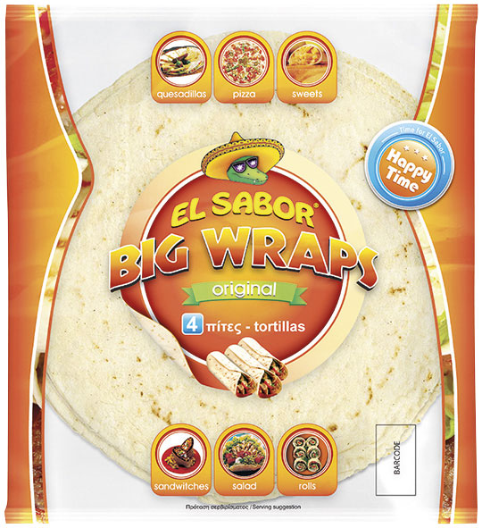 El Sabor Happy Time Big Wraps 4τμχ 245g