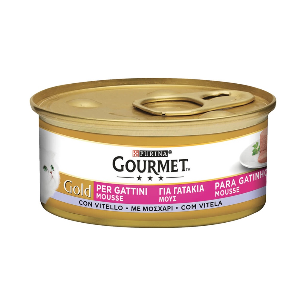 [1029542] GOURMET 85G ΓΑΤΑΣ GOLD MOUSSE ΜΟΣΧΑΡΙ