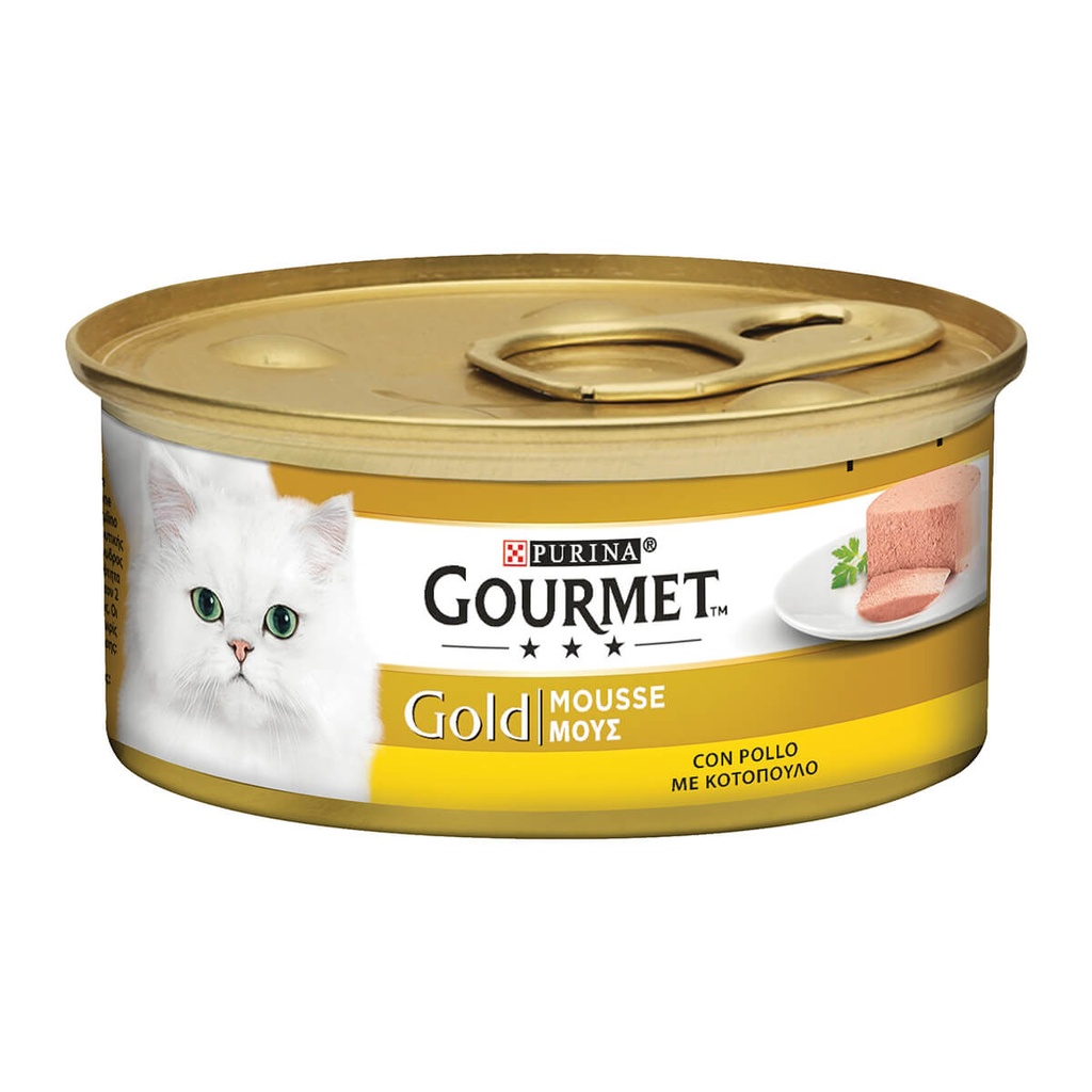 [995010] GOURMET 85G ΓΑΤΑΣ GOLD MOUSSE CHICKEN
