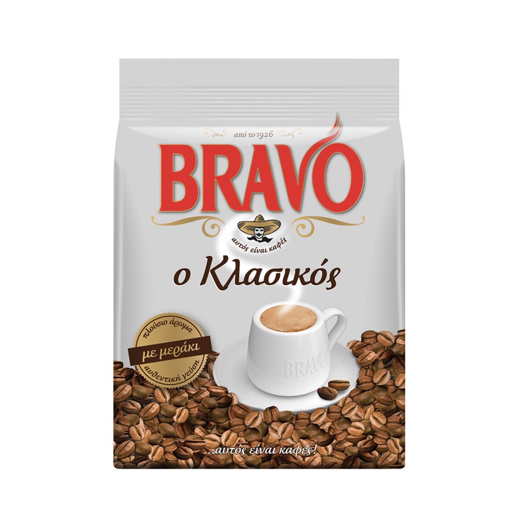 Bravo Καφές Ελληνικός Κλασικός 193g