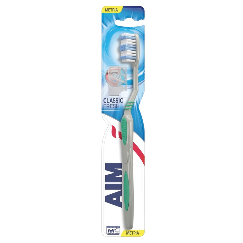AIM Οδοντόβουρτσα Classic Fresh Μέτρια