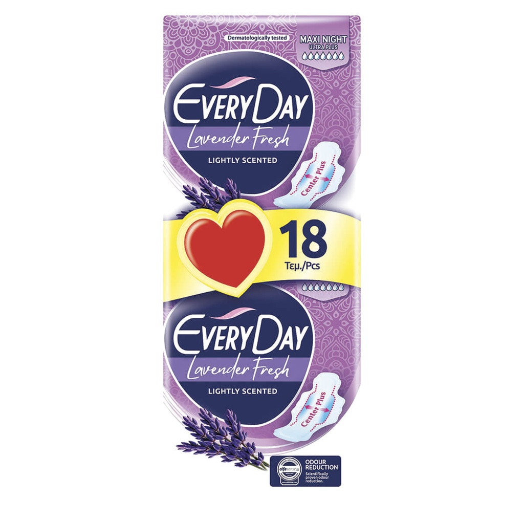 Everyday Ultra Plus Night Fresh Σερβιέτες 18τμχ για Νυχτερινή Προστασία