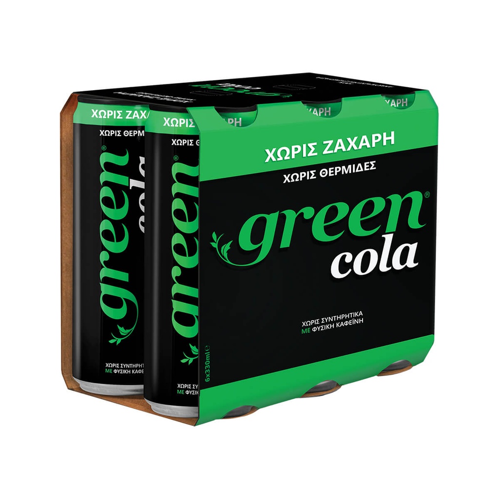 [1002601] Green Cola Sleek 6x330ml