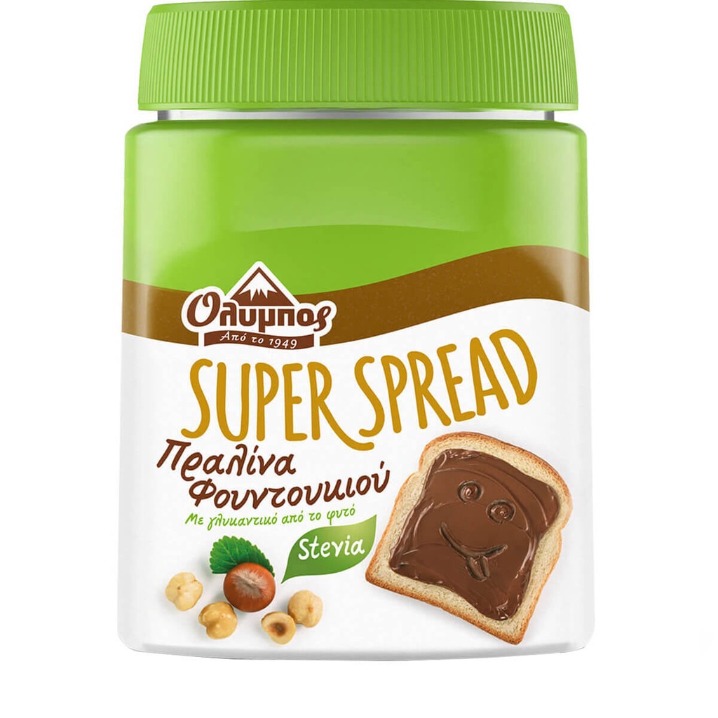 [1004222] Όλυμπος Πραλίνα Με Stevia Super Spread 350gr
