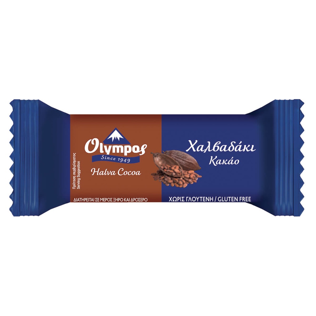 [1004559] Όλυμπος Χαλβάς Κακάο Μπάρα 40gr