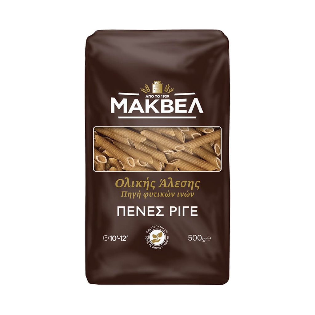 [1009497] Μάκβελ Πέννες Ολικής Άλεσης 500gr
