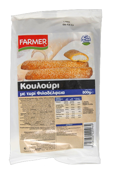 [1013481] Farmer Κουλούρι με Philadelphia Κατεψυγμένο 800gr