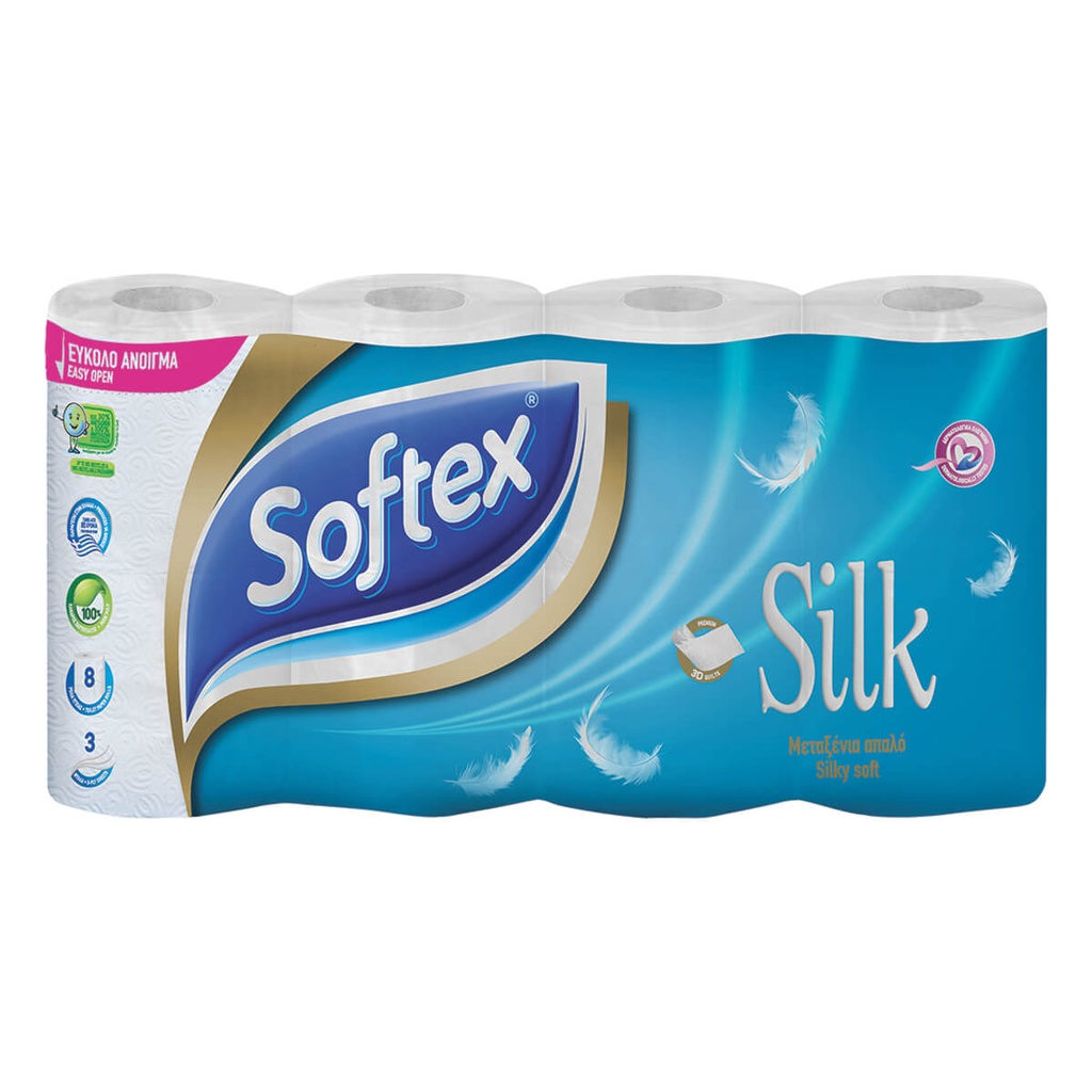 Softex Χαρτί Υγείας Silk 8τμχ