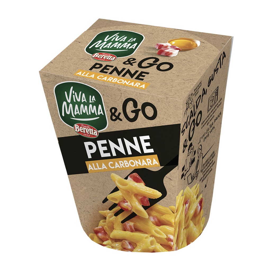 [1014174] Viva La Mamma & Go Penne Carbonara 300gr