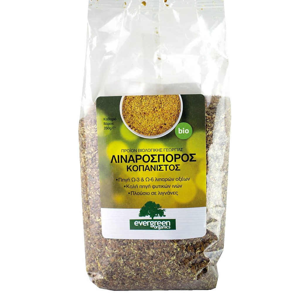 [1014984] Evergreen Λιναρόσπορος Κοπανιστός Bio 350gr