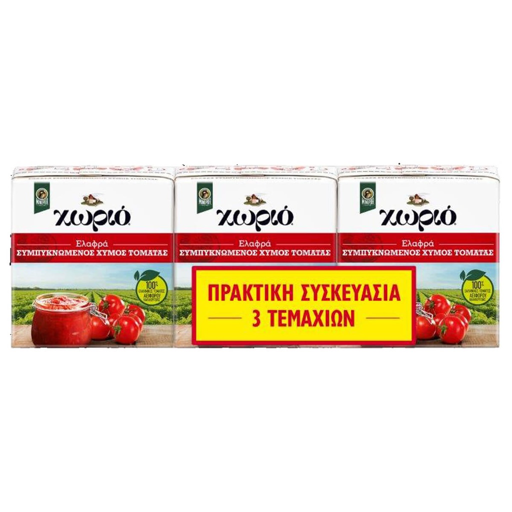 [1015052] Χωριό Τομάτα Passata Κλασική 3x250gr