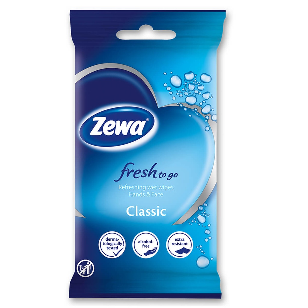 [1015210] Zewa Υγρομάντηλα Fresh To Go 10τμχ