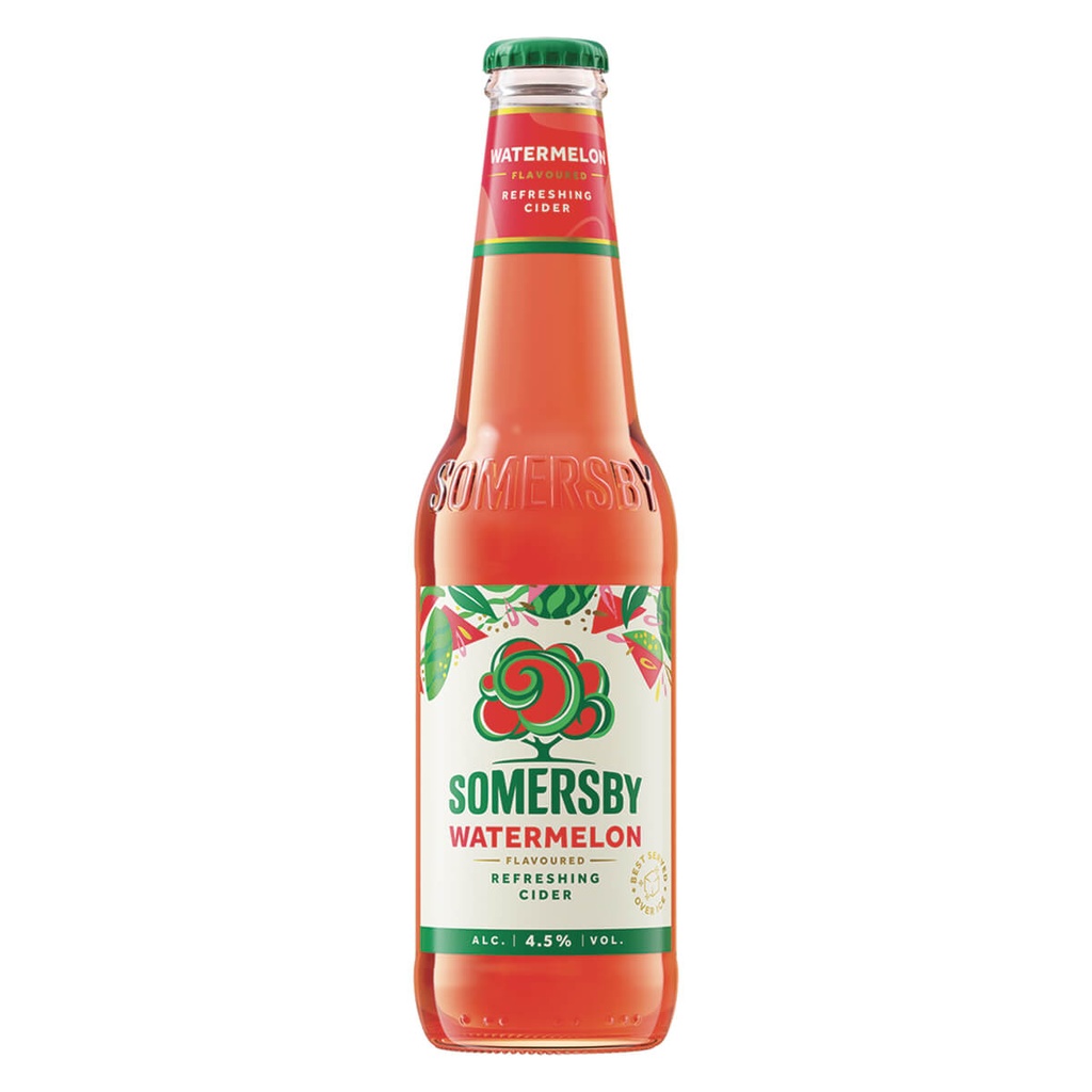 [1015253] Somersby Μηλίτης με γεύση Καρπούζι Φιάλη 330ml