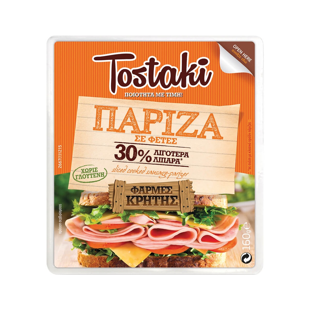 [1015873] Creta Farms Tostaki Πάριζα Φέτες Χωρίς Γλουτένη 160g