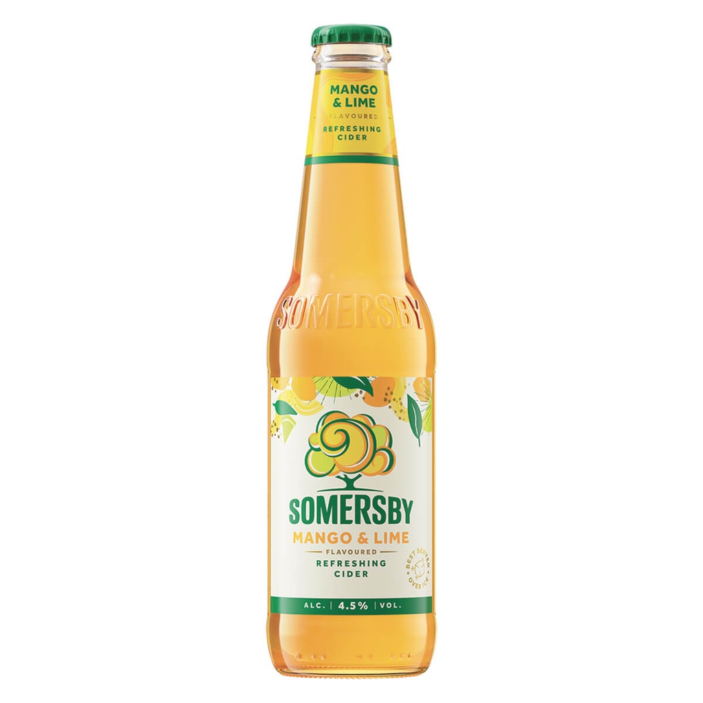 [1017892] Somersby Μηλίτης με γεύση Μango & Lime Φιάλη 330ml