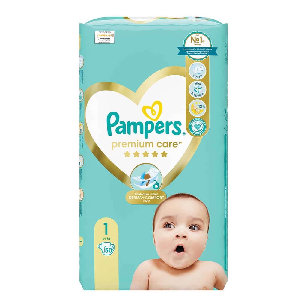 [1023581] PAMPERS 50-ΤΜΧ PREMIUM CARE NEWBORN 2-5KG