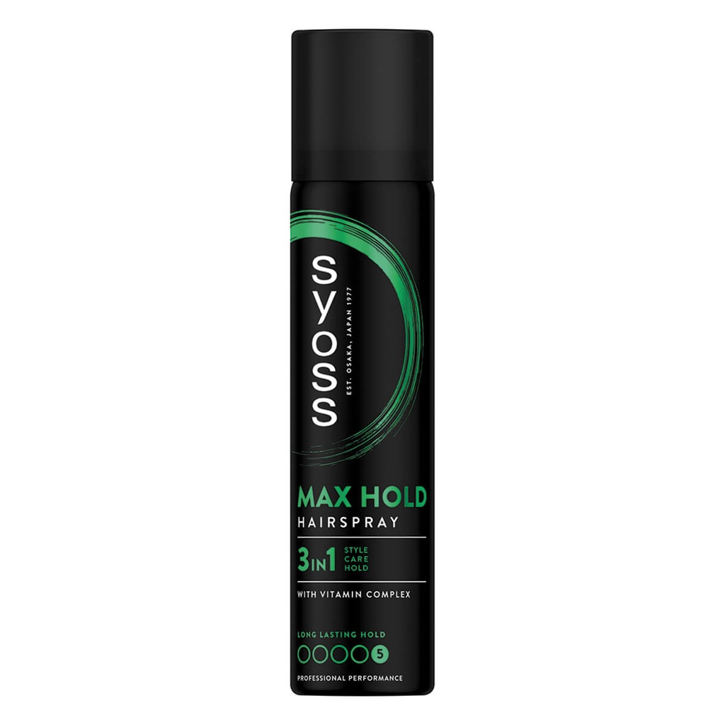 SYOSS 75ML HAIRSPRAY MAX HOLD MINI