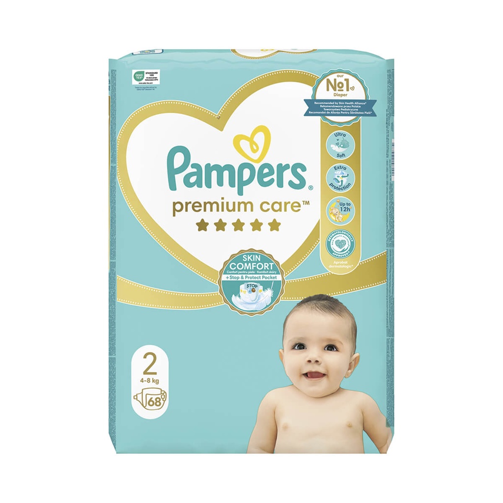 [1030034] PAMPERS 68-ΤΜΧ PREMIUM CARE No2 4-8KG