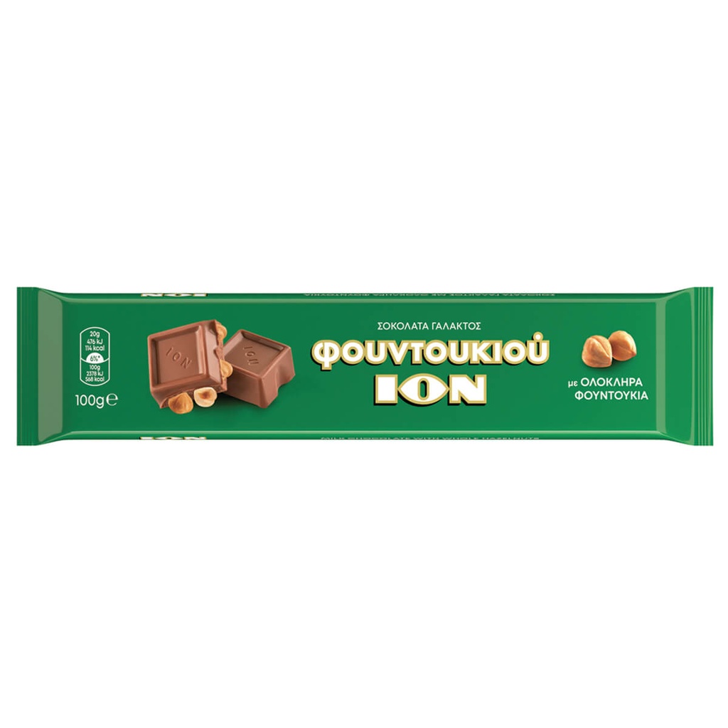 [1030526] ΙΟΝ 100G ΣΟΚΟΛΑΤΑ ΓΑΛΑΚ ΜΕ ΟΛΟΚΛ ΦΟΥΝΤΟΥΚΙΑ