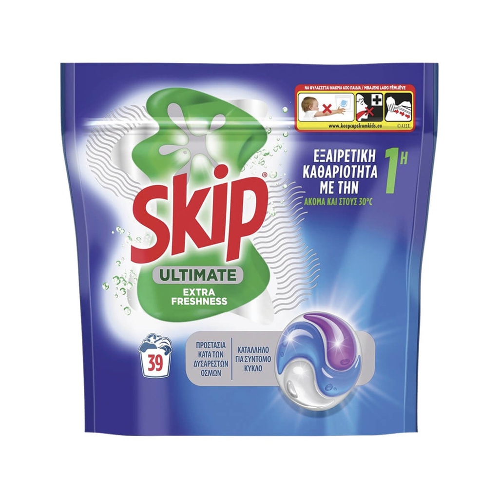 [1034576] SKIP 823G ΚΑΨΟΥΛΕΣ ΠΛΥΝ. ΡΟΥΧ ULTIMATE FRESH /39ΜΕΖ