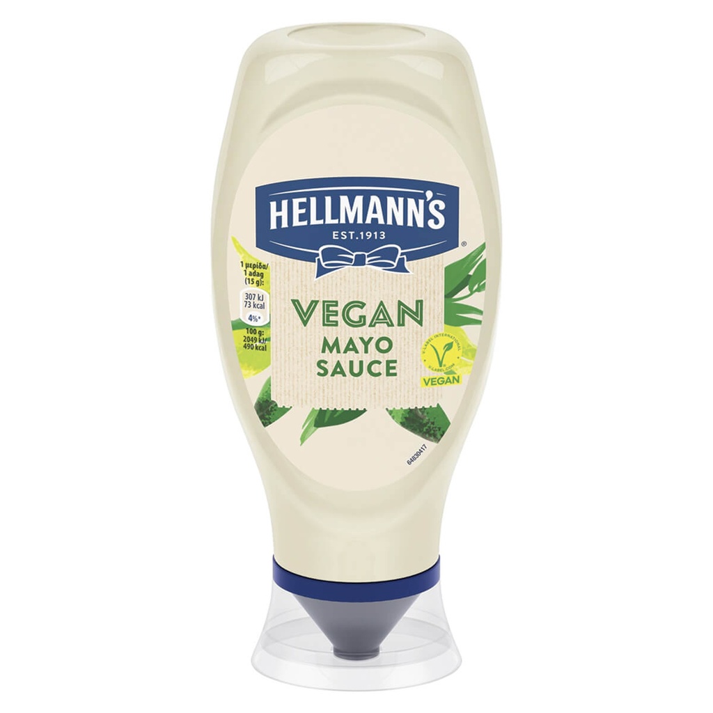 HELLMANN'S 430ML ΜΑΓΙΟΝΕΖΑ VEGAN (TOP DOWN)