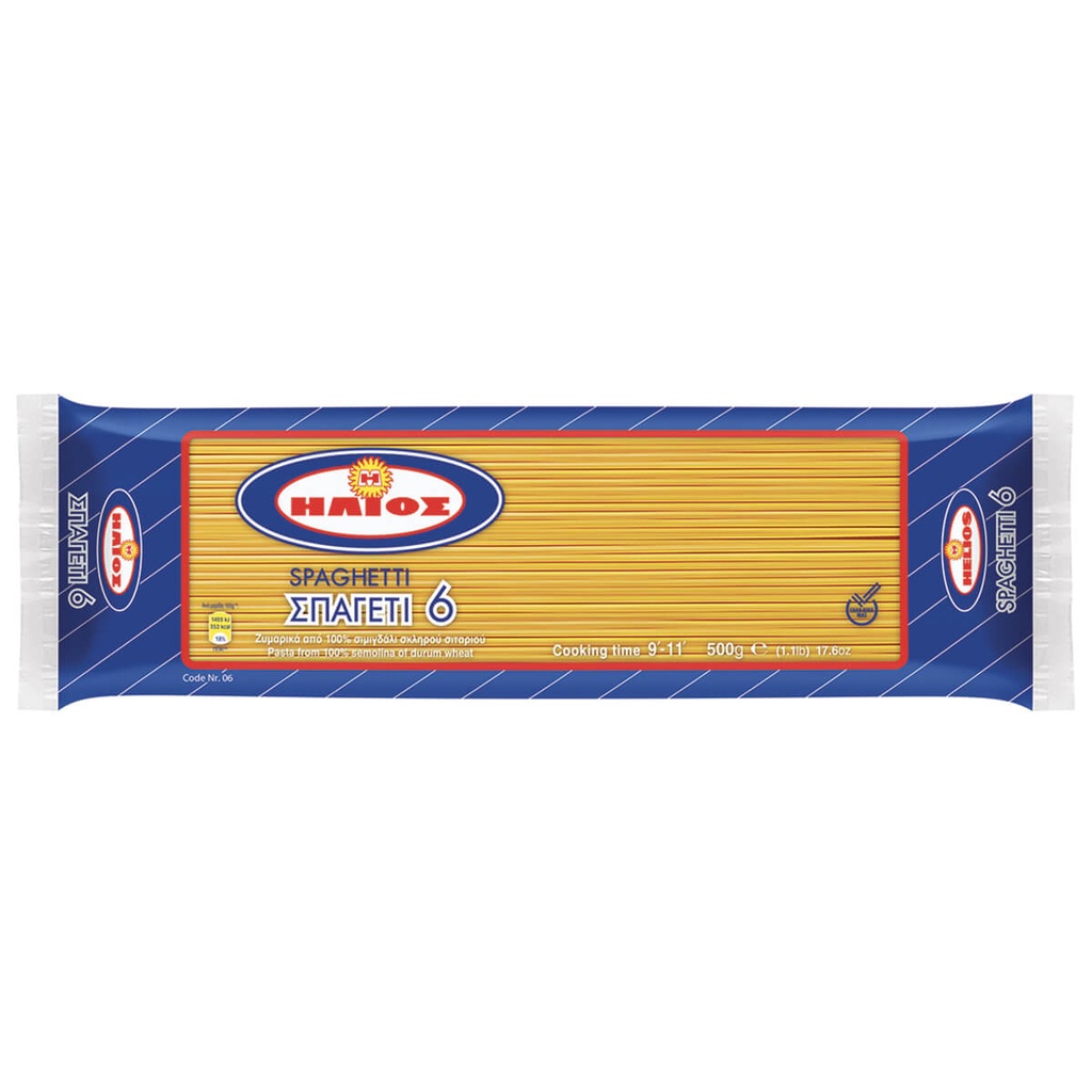 [5201020521062] ΗΛΙΟΣ 500G SPAGHETTI N.6