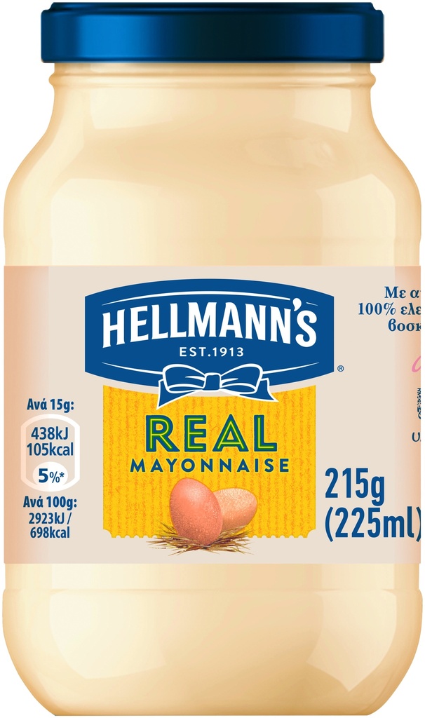 [8718114717029] HELLMANN'S 225ML REAL ΜΑΓΙΟΝΕΖΑ
