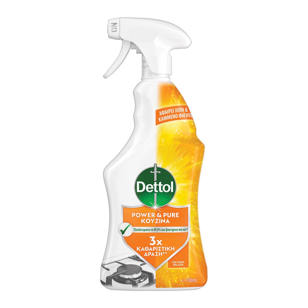 DETTOL 750ML POWER&PURE ΠΟΛΥΚΑΘ. SPR ΚΟΥΖΙΝΑΣ