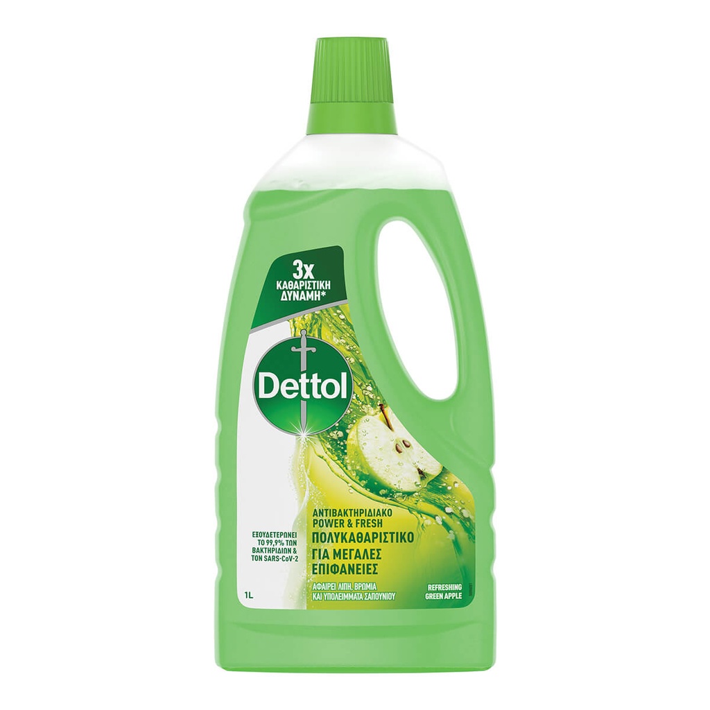 Dettol Πράσινο Μήλο Υγρό Γενικού Καθαρισμού lt