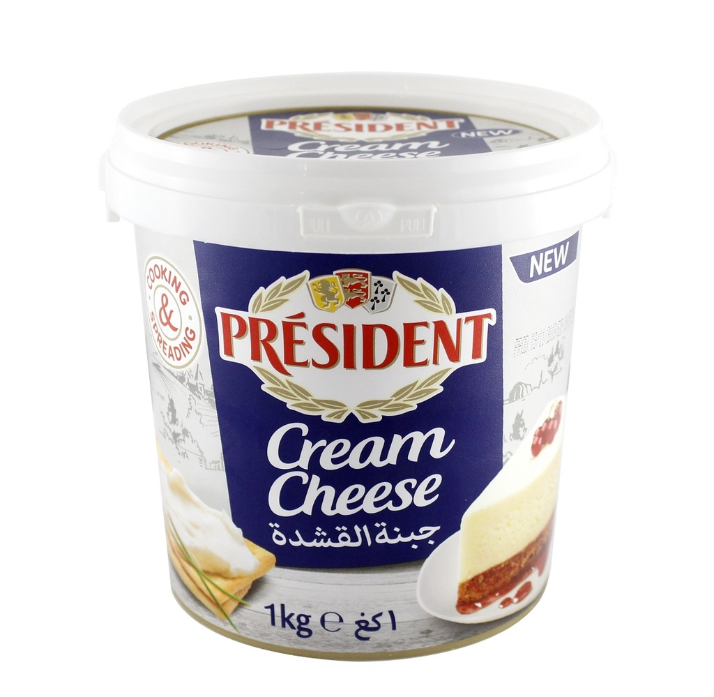 [1014002] President Cream Cheese Φρέσκο Τυρί Κρέμα 1kg