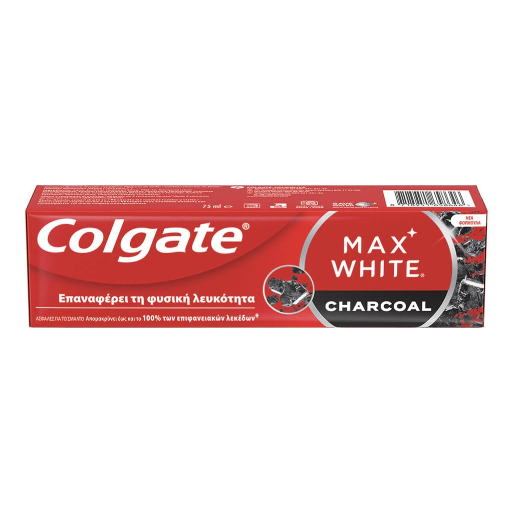 Colgate Max White Charcoal Οδοντόκρεμα 75ml