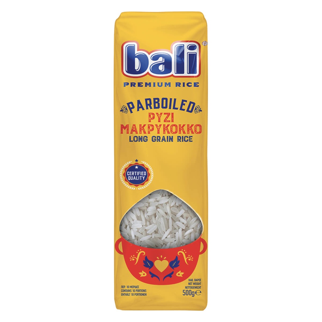[1033023] BALI 500G ΡΥΖΙ PARBOILED ΜΑΚΡΥΚΟΚΚΟ