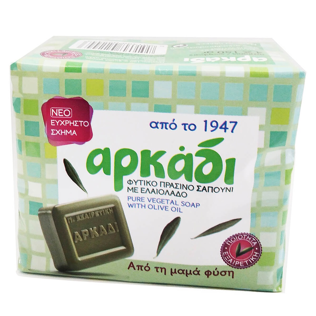 Αρκάδι Πράσινο Σαπούνι Πλάκες 150Gx4