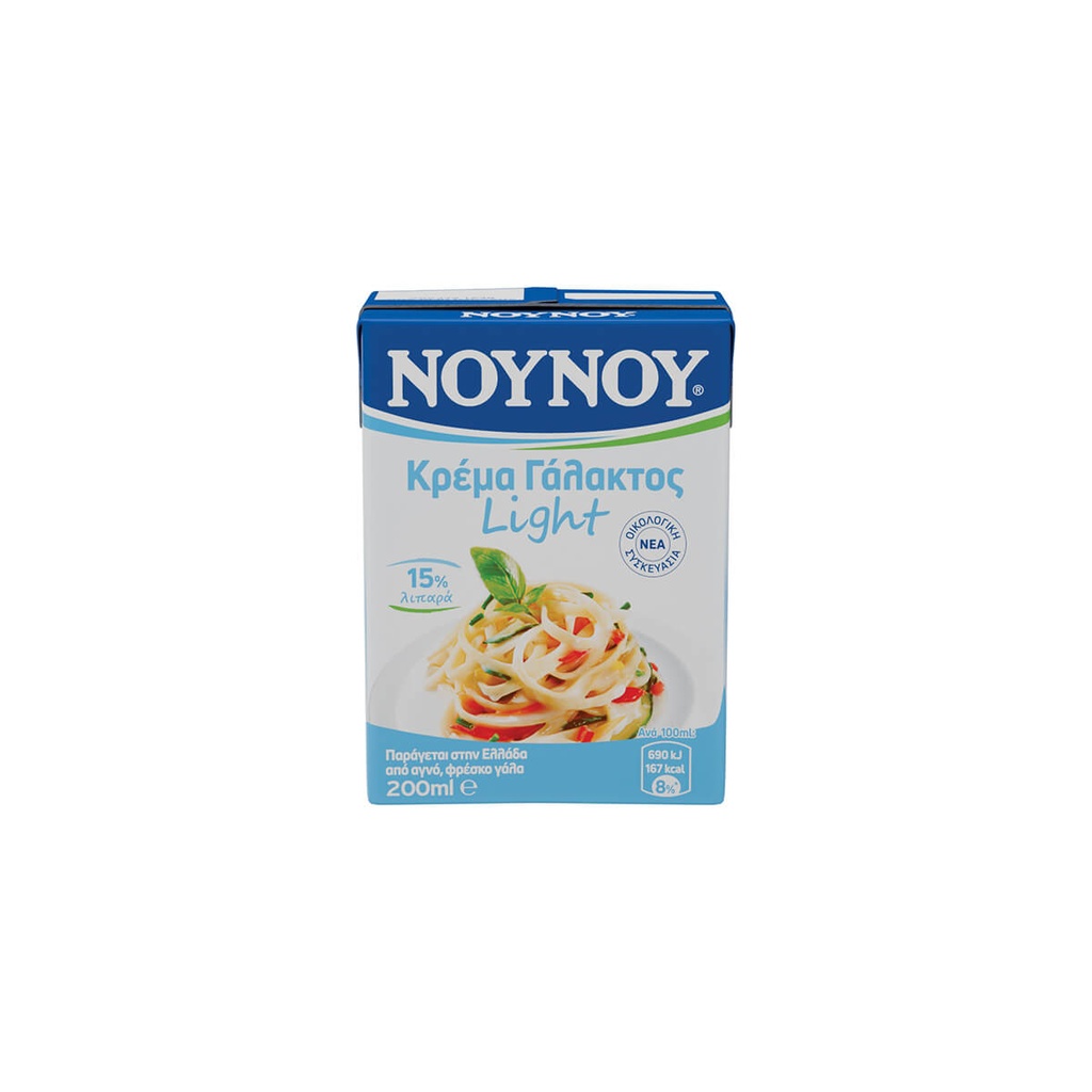 [1015366] ΝΟΥΝΟΥ 200ML ΚΡΕΜΑ ΓΑΛΑΚΤΟΣ LIGHT