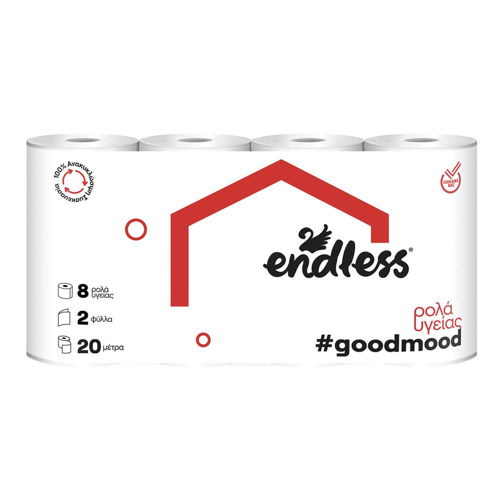 [1023856] ENDLESS GOODMOOD 8-ΤΜΧ ΥΓΕΙΑΣ 2-ΦΥΛΛΑ 62G /496G