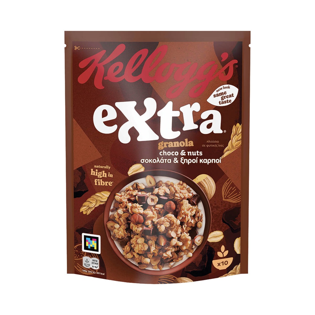 [1022058] KELLOGG'S 450G EXTRA CHOCO & NUTS