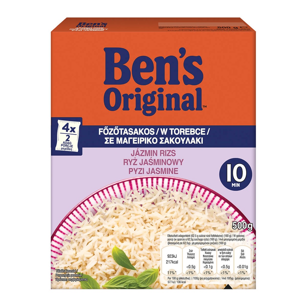 [1022836] BEN'S ORIGINAL 500G ΡΥΖΙ JASMINE 10' min